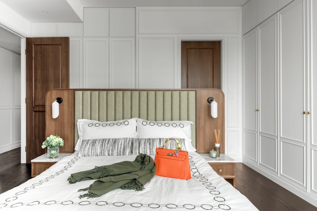 The four-bed flat was renovated to feature one very large bedroom. Photo: hoo The four-bed flat was renovated to feature one very large bedroom. Photo: hoo