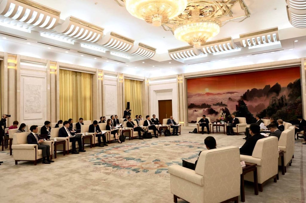 The Law Society delegation meets members of the Basic Law Committee and the Legislative Affairs Commission. Photo: Law Society of Hong Kong