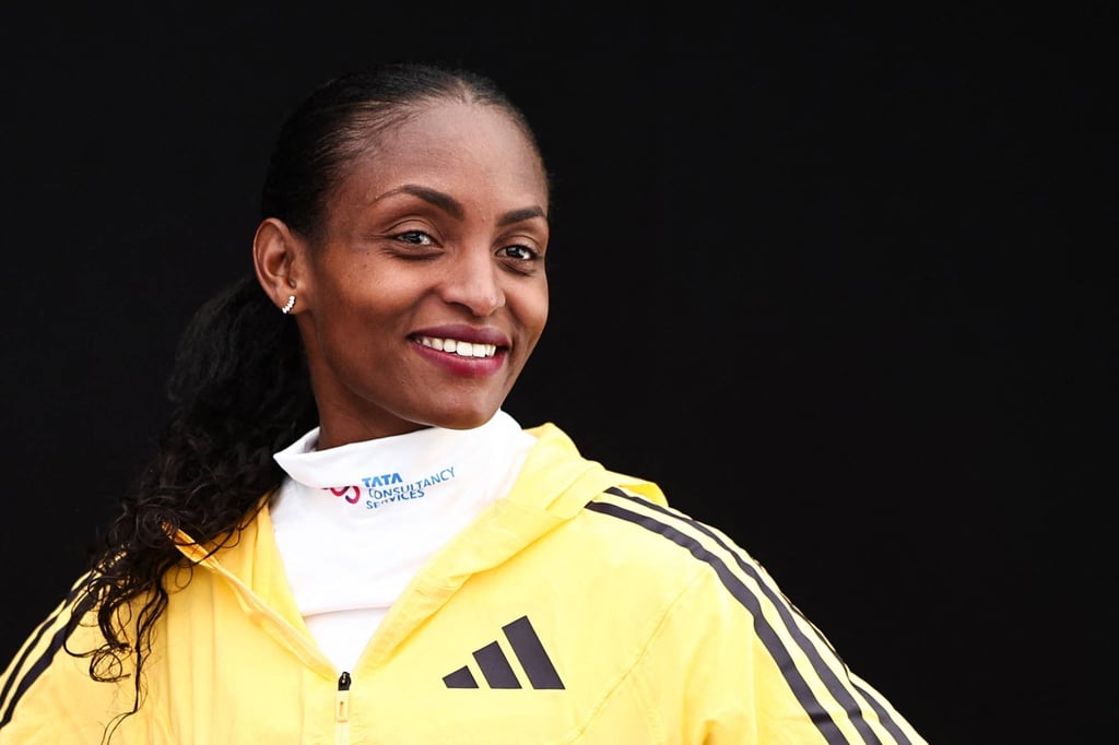Ethiopia’s Tigist Assefa is out to break the women’s-only course record. Photo: AFP