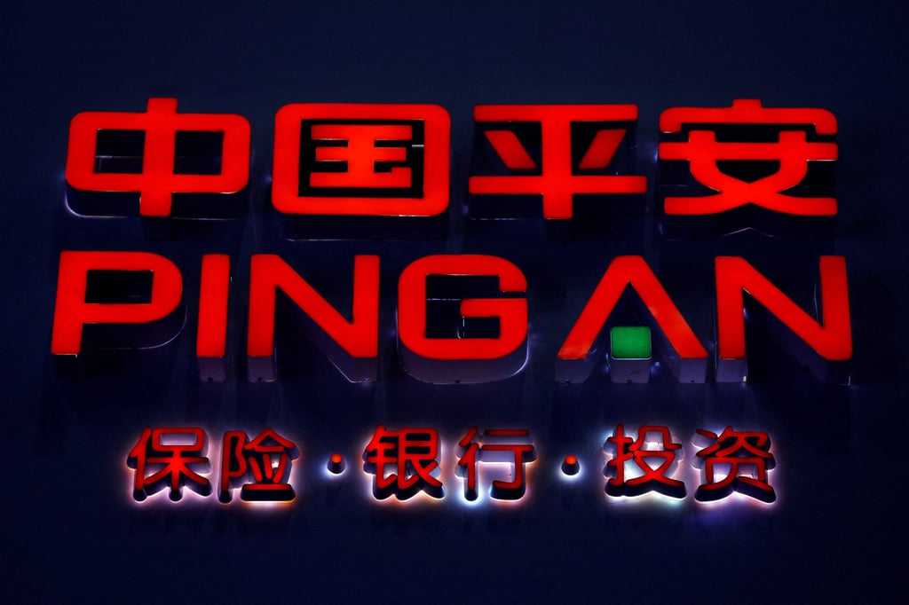 The logo of Ping An Insurance seen at a Beijing event. Photo: Reuters The logo of Ping An Insurance seen at a Beijing event. Photo: Reuters