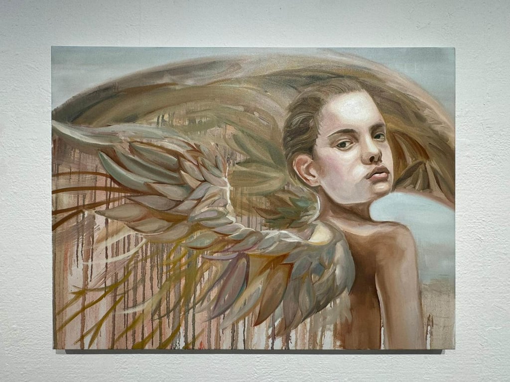 Claire Lee’s painting titled “Naked Heart”. Photo: Handout