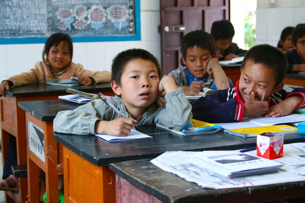 A stock image of school children in China. Photo: Shutterstock A stock image of school children in China. Photo: Shutterstock
