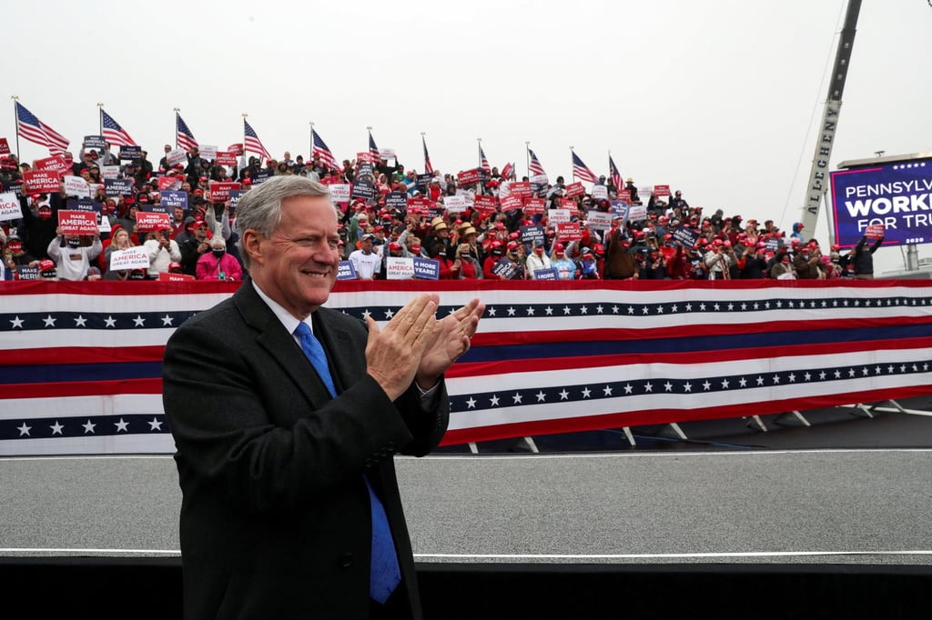 Mark Meadows, who was White House chief of staff for Donald Trump. File photo: Reuters