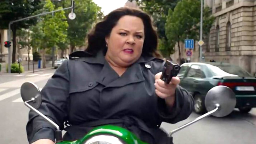 Melissa McCarthy in Spy. The comedian recently praised Meghan Markle during a speech. Photo: Handout Melissa McCarthy in Spy. The comedian recently praised Meghan Markle during a speech. Photo: Handout