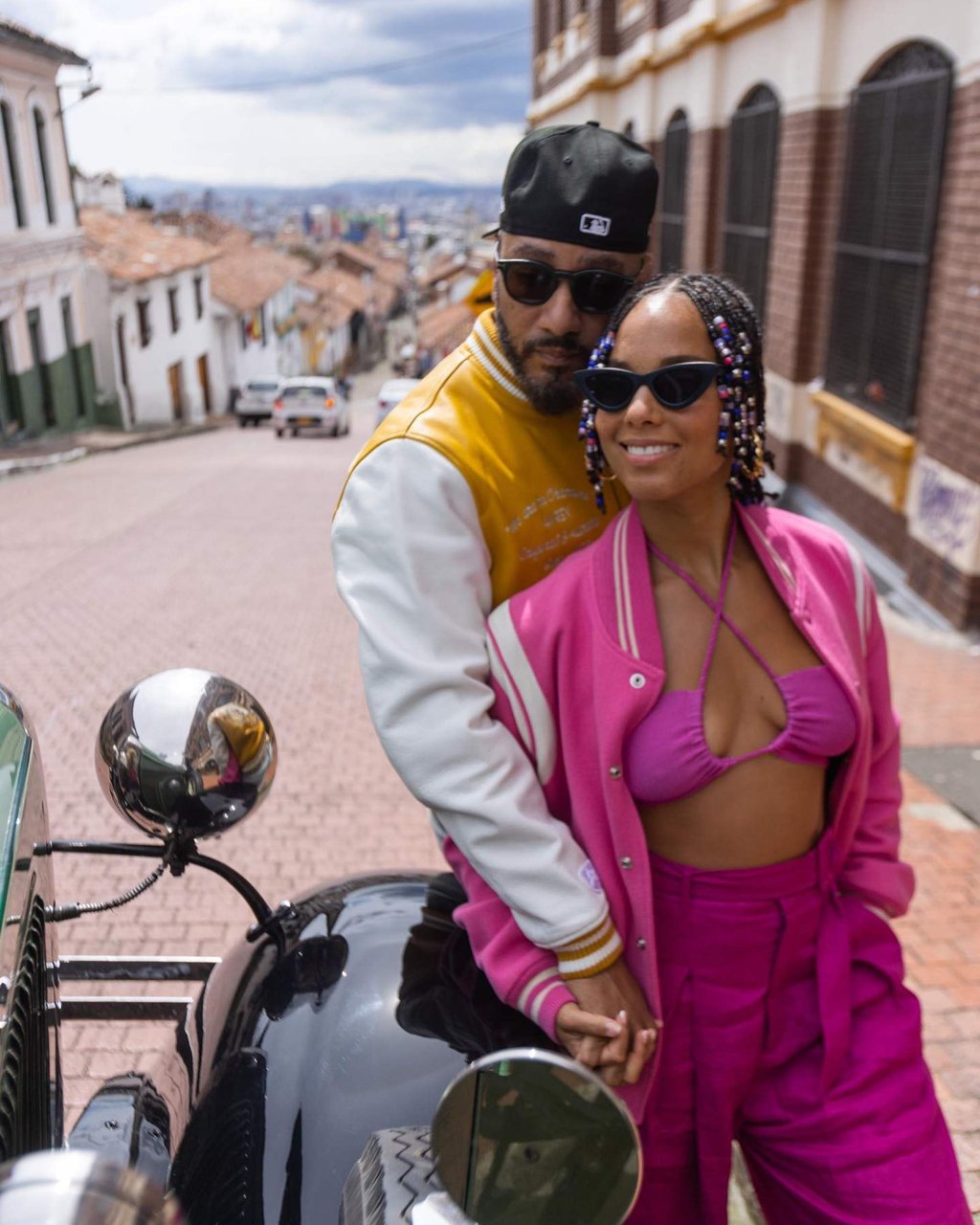 Rapper-producer Swizz Beatz (pictured with his wife Alicia Keys) is the owner of a camel-racing team, called Saudi Bronx. Photo: Instagram/@aliciakeys x @therealswizzz