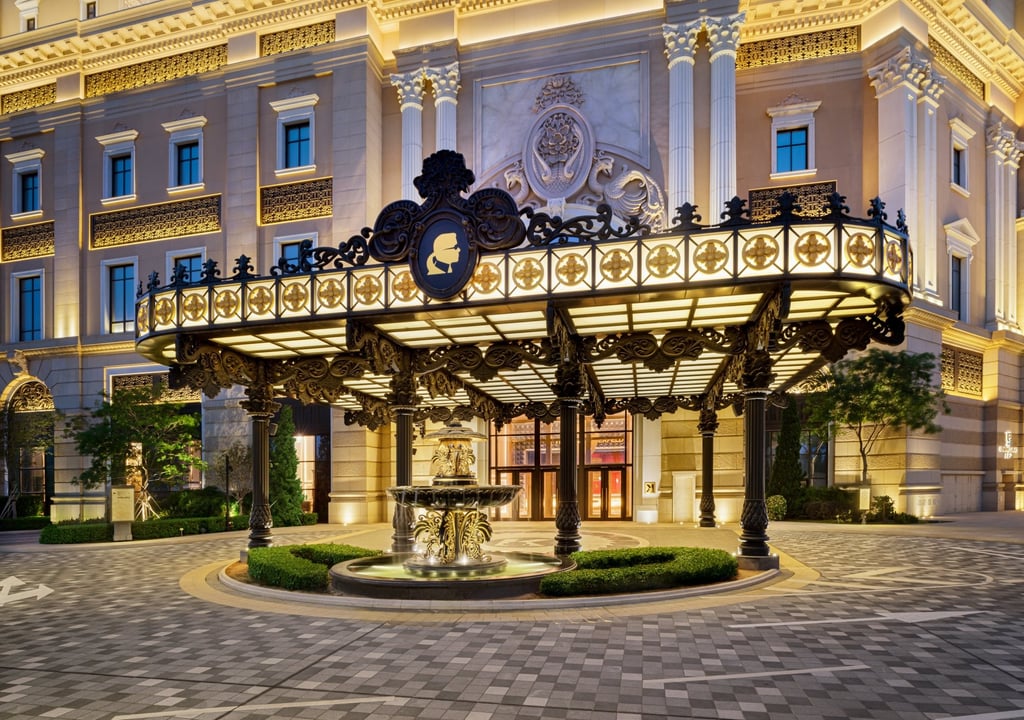 The main entrance of The Karl Lagerfeld Macau hotel The main entrance of The Karl Lagerfeld Macau hotel