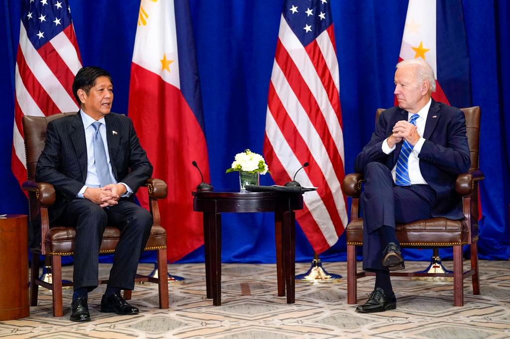 US President Joe Biden meets Philippine President Ferdinand Marcos Jnr on September 22, 2022. Photo: AP