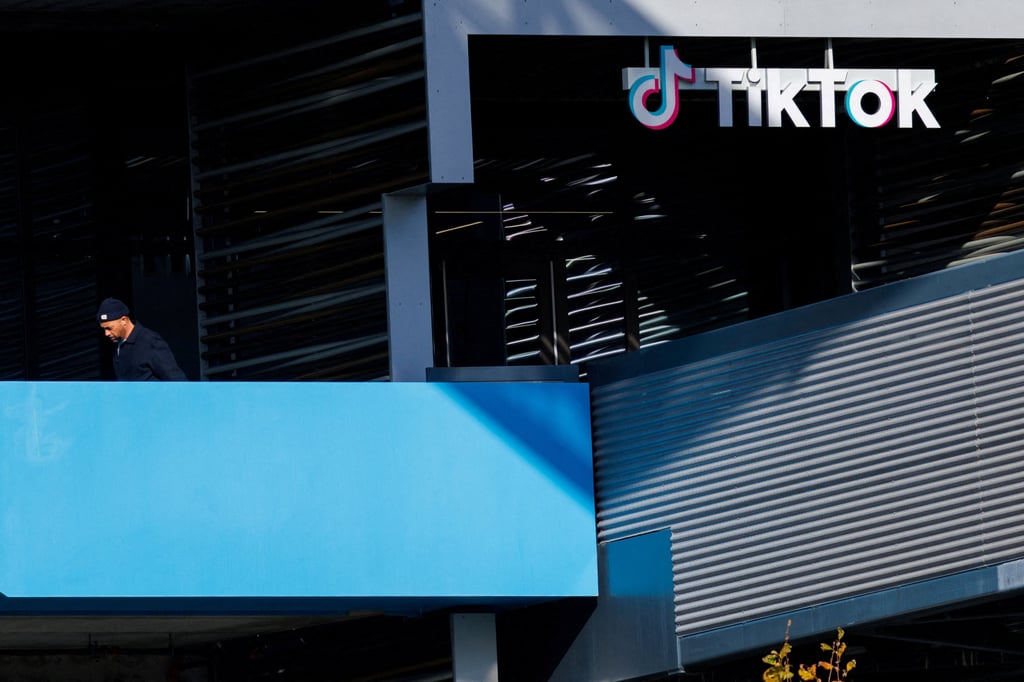 In this file photo, a person arrives at the offices of TikTok in Culver City, California. Photo: Reuters In this file photo, a person arrives at the offices of TikTok in Culver City, California. Photo: Reuters