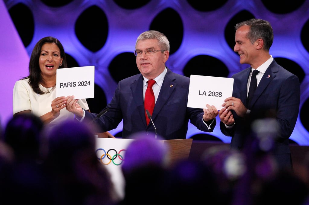 Paris and Los Angeles were the only candidates to host the 2024 and 2028 Olympics. Photo: Xinhua Paris and Los Angeles were the only candidates to host the 2024 and 2028 Olympics. Photo: Xinhua