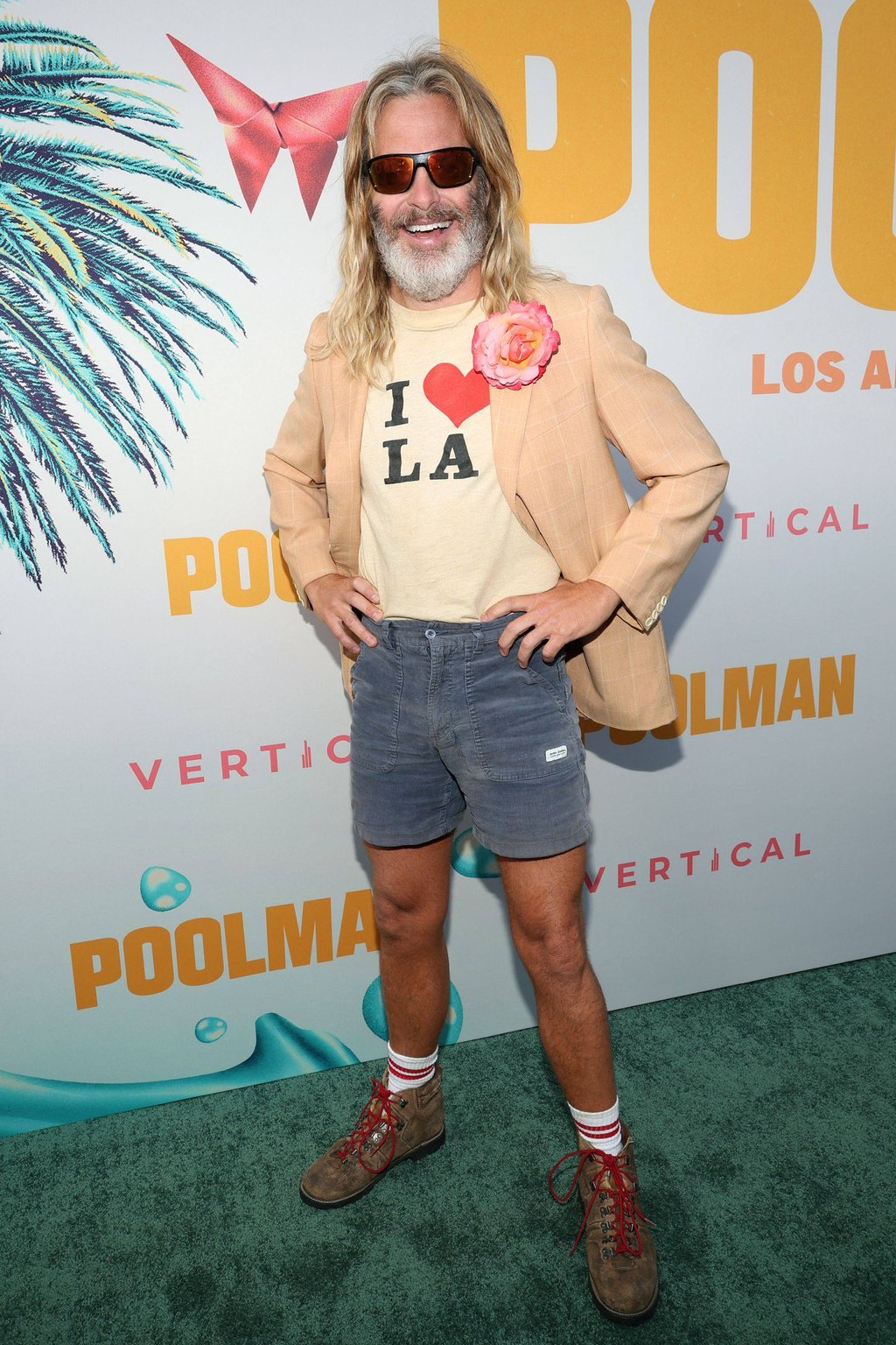 Chris Pine attends the Los Angeles premiere of Poolman; the film is his directorial debut. Photo: AFP Chris Pine attends the Los Angeles premiere of Poolman; the film is his directorial debut. Photo: AFP