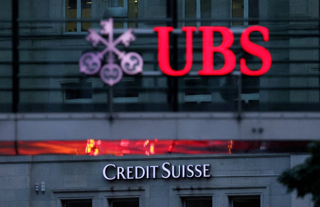 Logos of Swiss banks Credit Suisse and UBS are seen before a news conference in Zurich Switzerland. Photo: Reuters Logos of Swiss banks Credit Suisse and UBS are seen before a news conference in Zurich Switzerland. Photo: Reuters