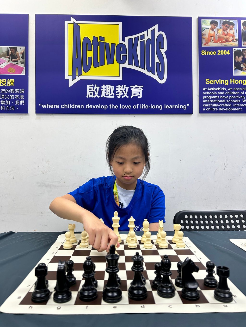 Chloe Lau has only been playing chess for about a year. Photo: Kathryn Giordano