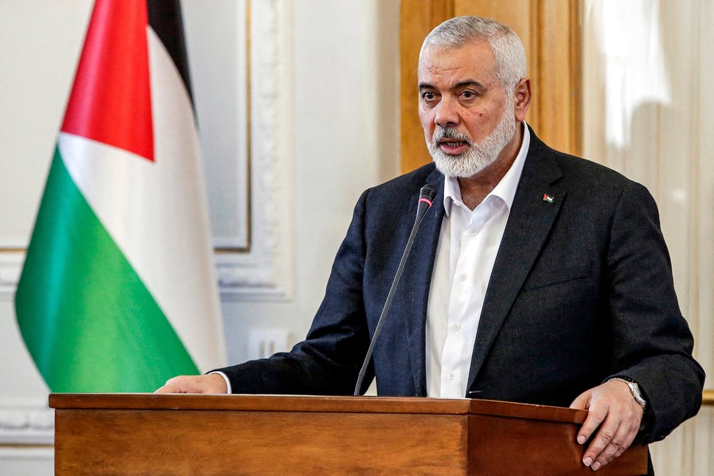 Ismail Haniyeh, the Doha-based political bureau chief of the Palestinian Islamist movement Hamas. Photo: TNS Ismail Haniyeh, the Doha-based political bureau chief of the Palestinian Islamist movement Hamas. Photo: TNS