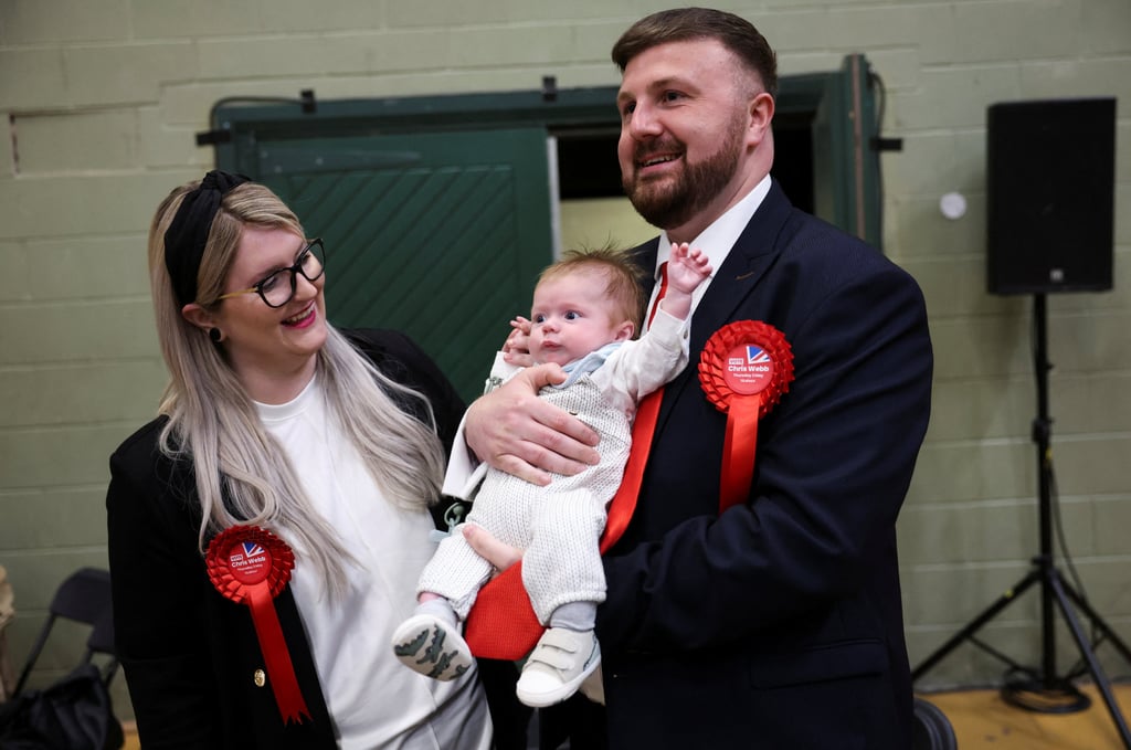 Labour’s Chris Webb secured victory in Blackpool South. Photo: Reuters