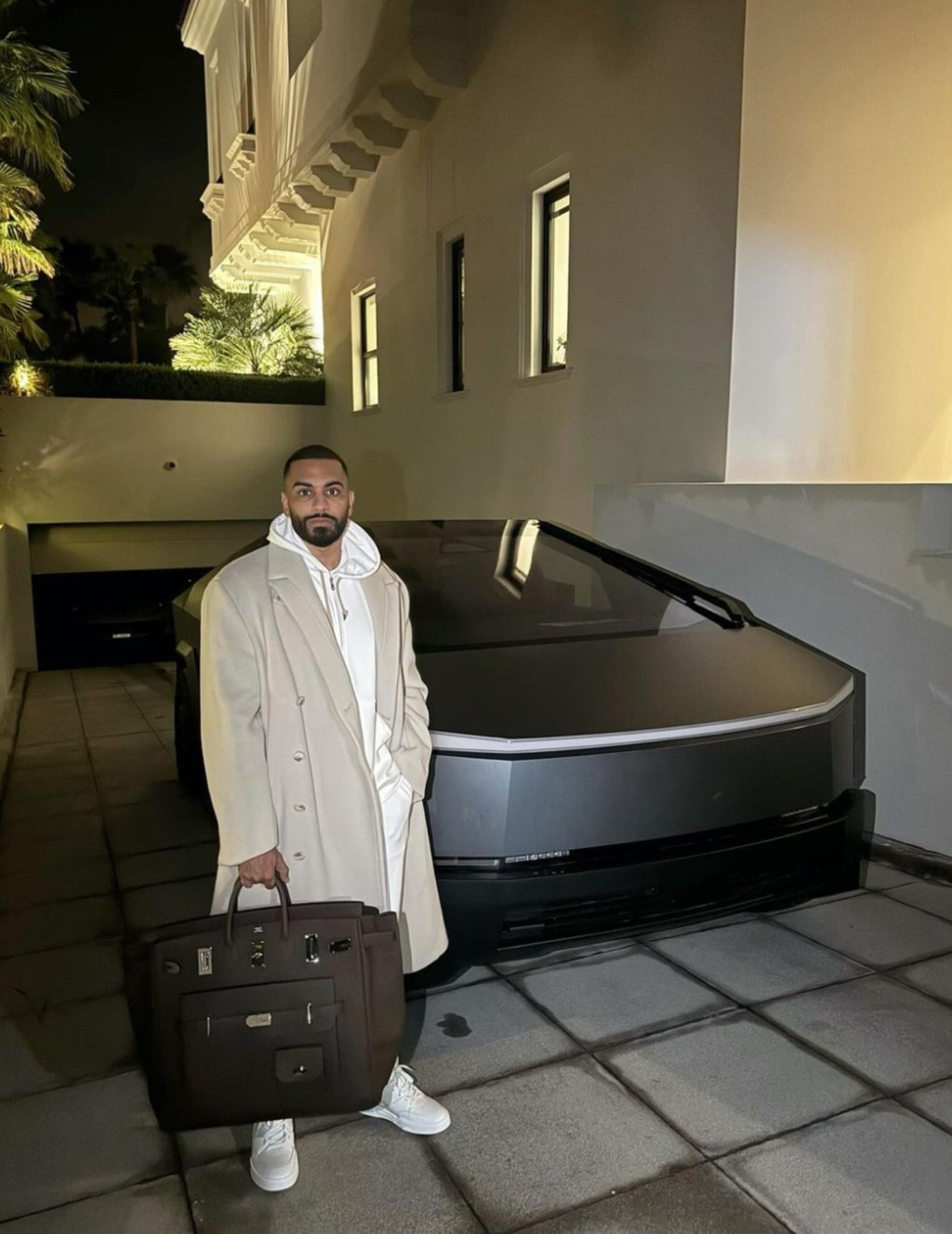 PrettyLittleThing CEO Umar Kamani poses in Dubai, in April. Photo: @umarkamani/Instagram