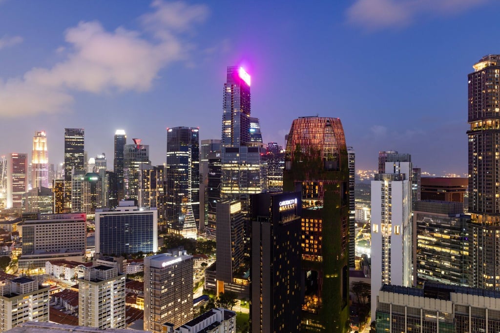 Buildings in Singapore. Offenders who contravene a personal protection order can be fined up to S$2,000 or jailed for up to six months in the city state. Photo: Bloomberg