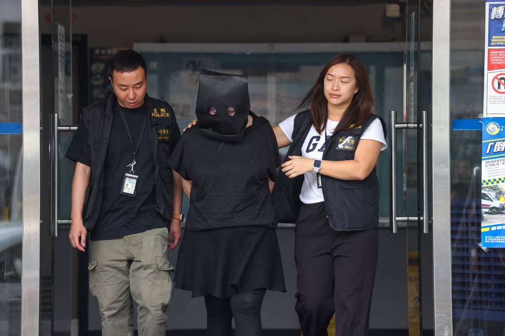 Police arrested three people on Tuesday in connection with the abduction of a woman from the busy Tsim Sha Tsui shopping district a day earlier. Photo: Yik Yeung-man Police arrested three people on Tuesday in connection with the abduction of a woman from the busy Tsim Sha Tsui shopping district a day earlier. Photo: Yik Yeung-man