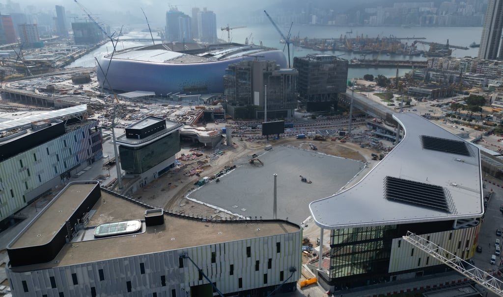The sports park, including its centrepiece stadium, is due to be finished by the end of this year. Photo: Sam Tsang