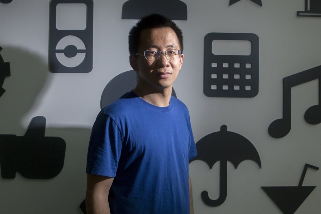 ByteDance founder Zhang Yiming pictured at the company’s Beijing headquarters in 2017. Photo: Bloomberg ByteDance founder Zhang Yiming pictured at the company’s Beijing headquarters in 2017. Photo: Bloomberg