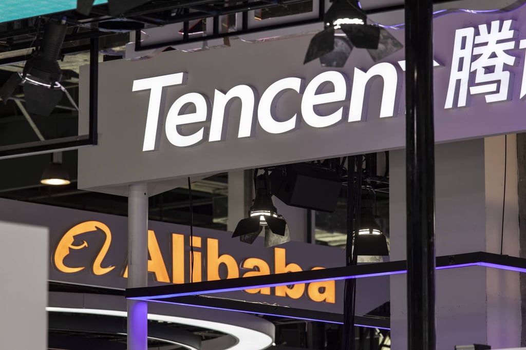 Tencent and Alibaba will announce their quarterly earnings next week. Photo: Bloomberg