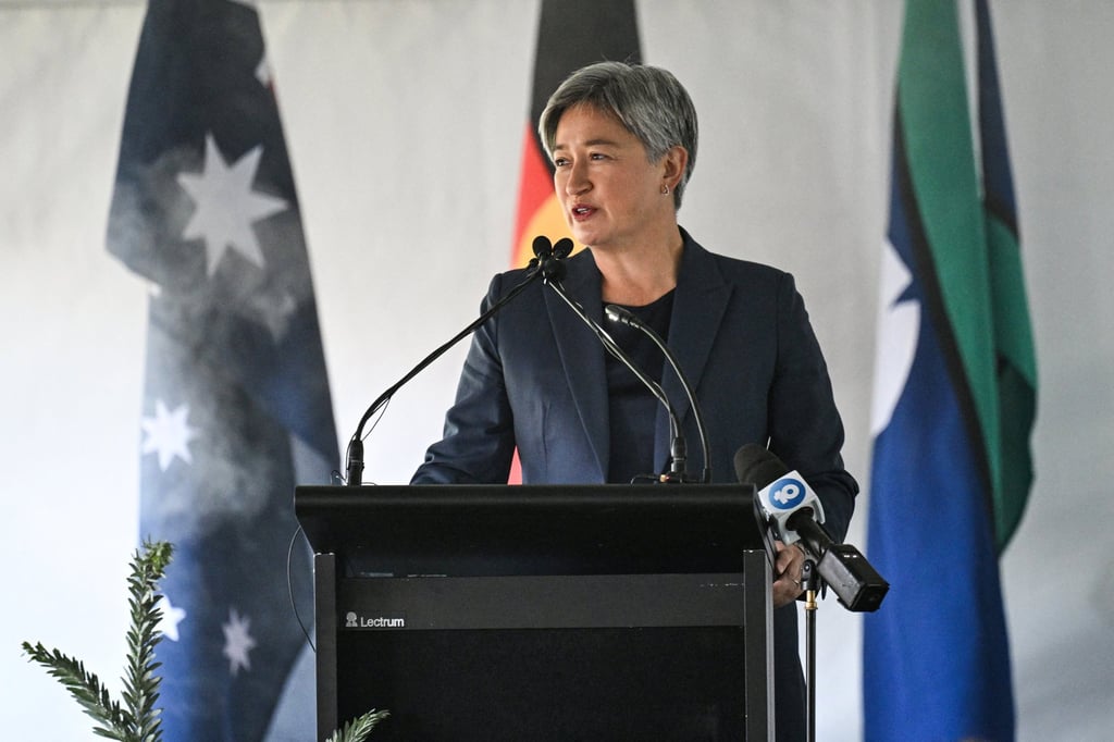 Australian Minister for Foreign Affairs Penny Wong said her country has pledged to quadruple its financial help to Tuvalu. Photo: Reuters/Pool Australian Minister for Foreign Affairs Penny Wong said her country has pledged to quadruple its financial help to Tuvalu. Photo: Reuters/Pool