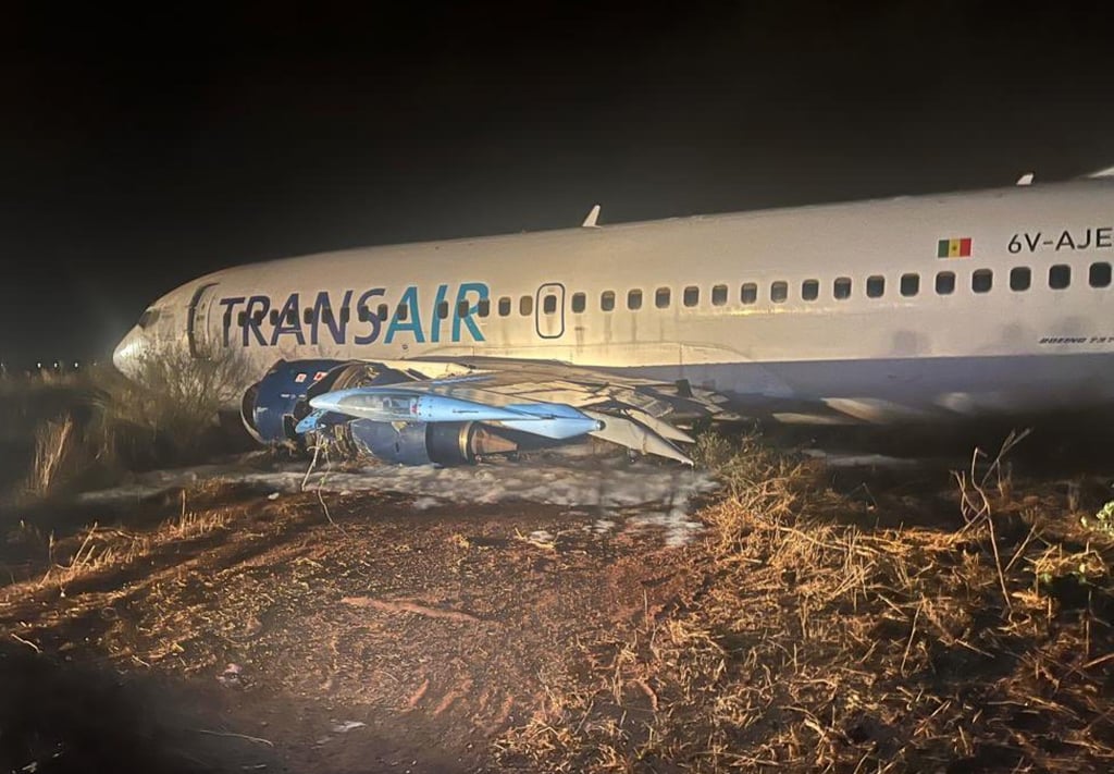 Boeing plane came off the runway during take-off in Senegal early on Thursday, forcing the international airport near the capital Dakar to close, Photo: X/AviationSafety Boeing plane came off the runway during take-off in Senegal early on Thursday, forcing the international airport near the capital Dakar to close, Photo: X/AviationSafety