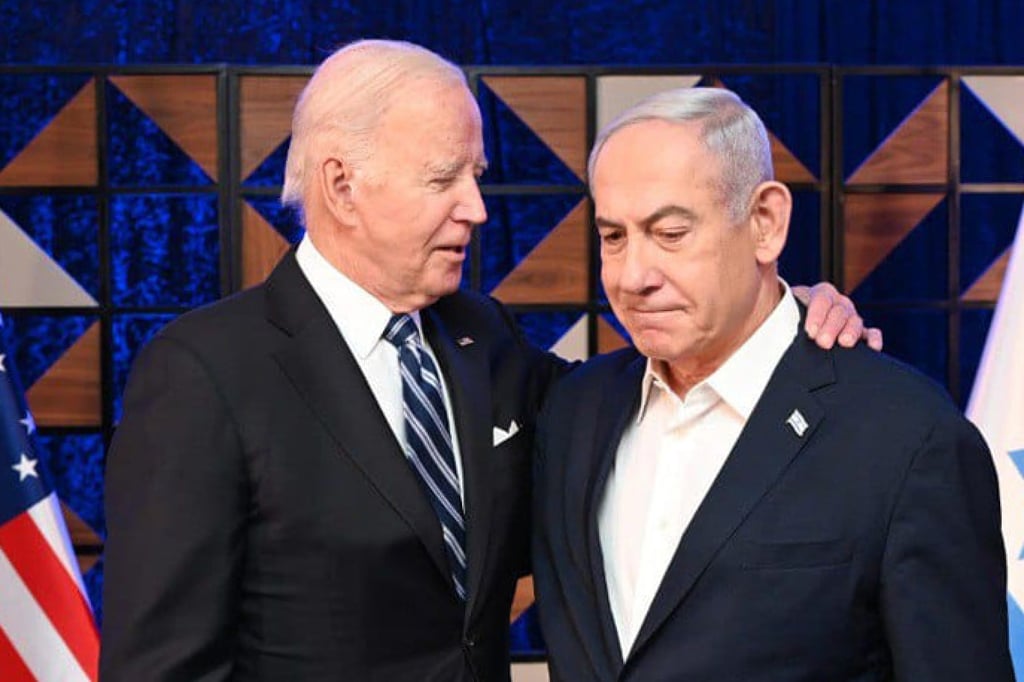 US President Joe Biden and Israeli Prime Minister Benjamin Netanyahu in October, 2023. File photo: Avi Ohayon/GPO/dpa