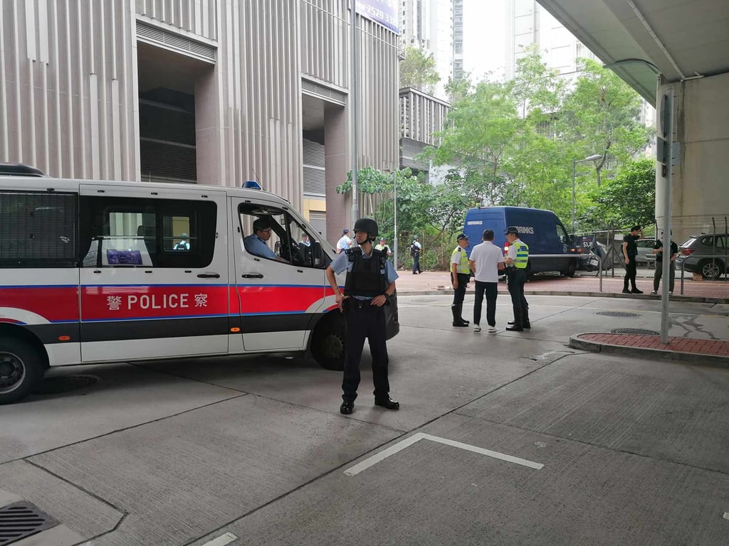 Police say the crash in Tsuen Wan took place at 1.47pm on Friday. Photo: Facebook/ Frederick Fung