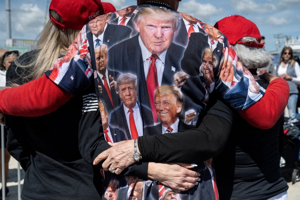 Trump supporters wait for the former US president to take to the stage on Saturday at his rally in Wildwood, New Jersey. Photo: Reuters Trump supporters wait for the former US president to take to the stage on Saturday at his rally in Wildwood, New Jersey. Photo: Reuters