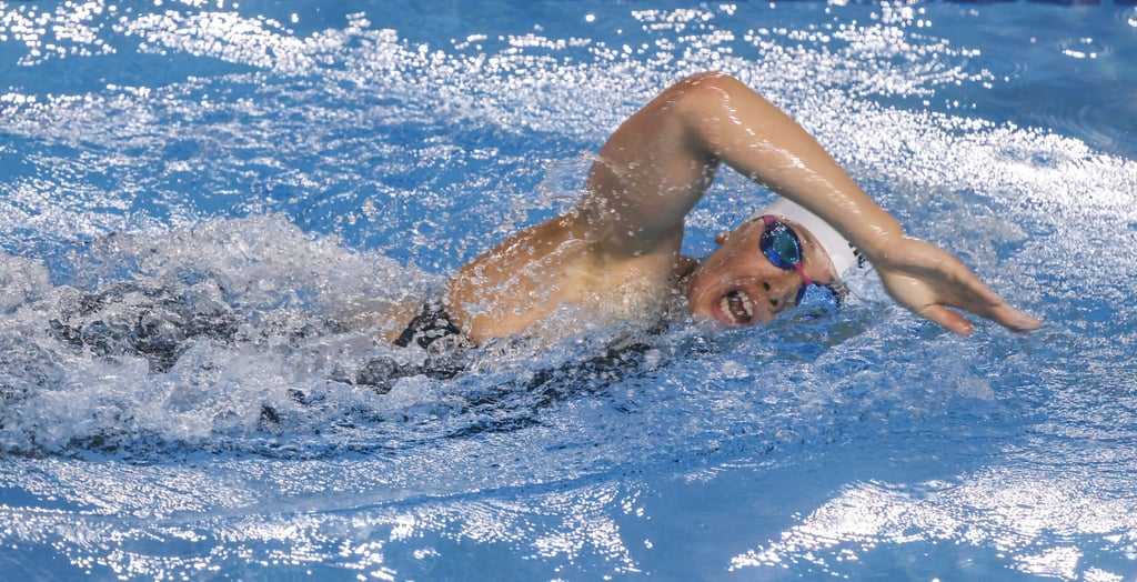 Siobhan Haughey on her way to the 800m freestyle record at Hong Kong Sports Institute. Photo: Jonathan Wong Siobhan Haughey on her way to the 800m freestyle record at Hong Kong Sports Institute. Photo: Jonathan Wong