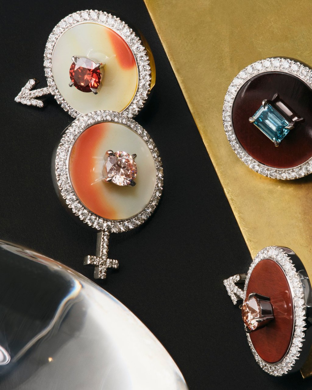 Mazarin Mars & Venus lab-grown diamond earringa Mazarin Mars & Venus lab-grown diamond earringa