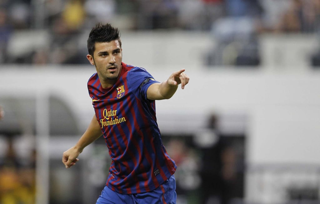 Ex-Barcelona forward David Villa helped Dani Almazan develop as a footballer. Photo: AFP Ex-Barcelona forward David Villa helped Dani Almazan develop as a footballer. Photo: AFP