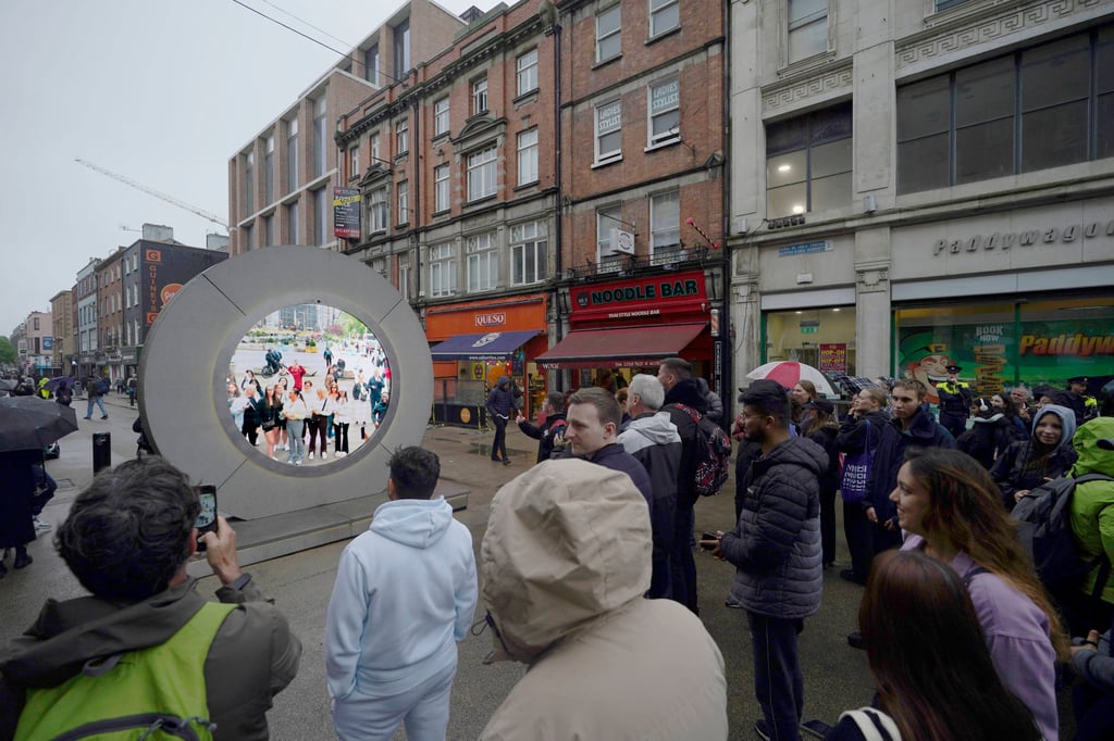 A Portal in Dublin, Ireland, on Monday. Photo: AP