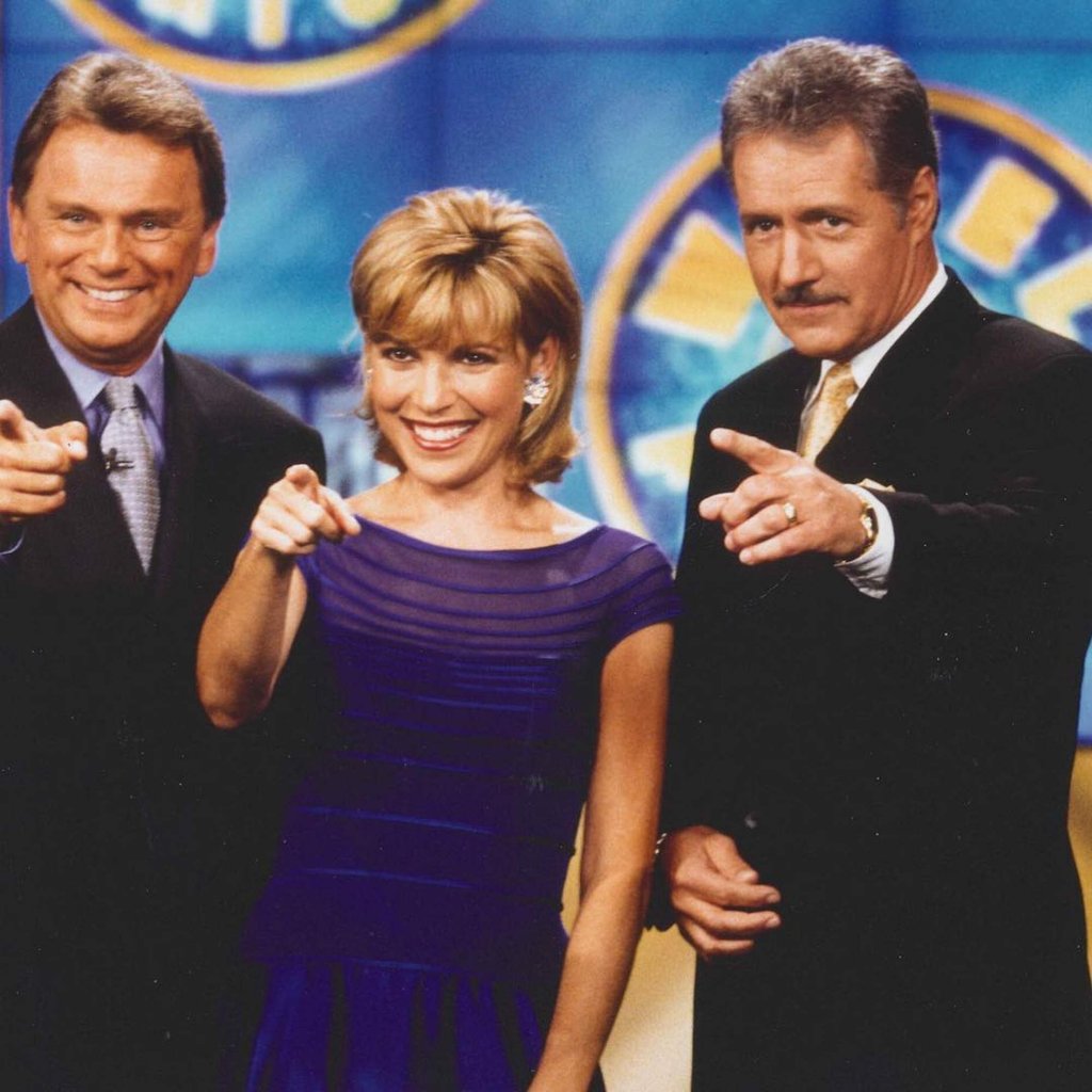 Wheel of Fortune co-hosts Pat Sajak and Vanna White are joined by Jeopardy! host Alex Trebek in 1980. Photo: @officialvannawhite/Instagram Wheel of Fortune co-hosts Pat Sajak and Vanna White are joined by Jeopardy! host Alex Trebek in 1980. Photo: @officialvannawhite/Instagram