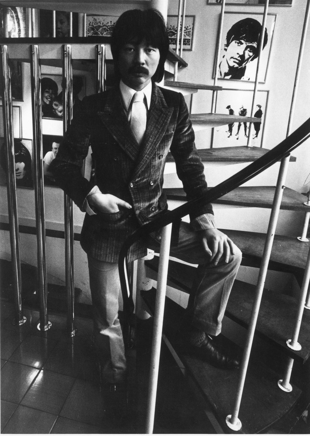 Restaurateur Michael Chow in London circa 1969. Restaurateur Michael Chow in London circa 1969.