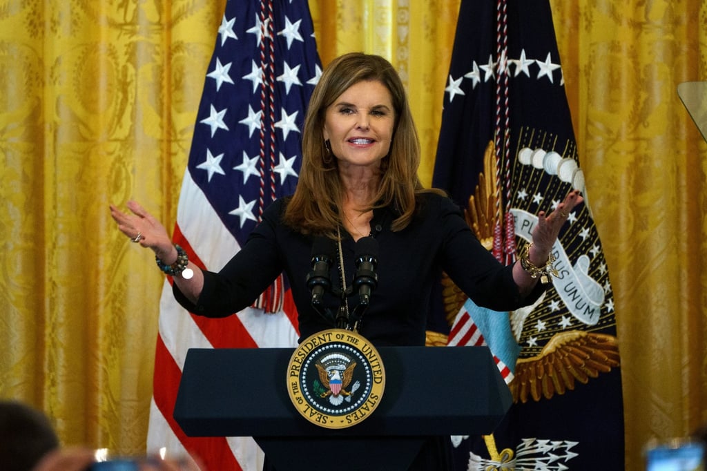 Former first lady of California Maria Shriver champions for women’s rights. Photo: EPA-EFE