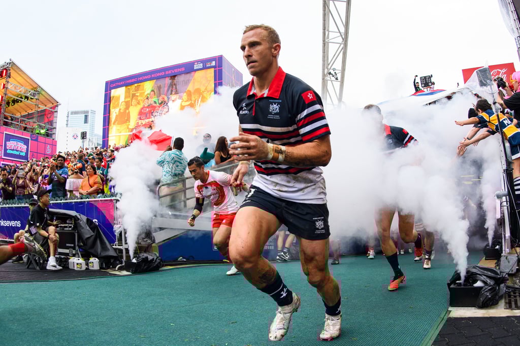 Hong Kong vs Japan on day two of Cathay/HSBC Hong Kong Sevens 2024 at the Hong Kong Stadium, Causeway Bay, in Hong Kong, on April 6. Photo: Ike Images Hong Kong vs Japan on day two of Cathay/HSBC Hong Kong Sevens 2024 at the Hong Kong Stadium, Causeway Bay, in Hong Kong, on April 6. Photo: Ike Images