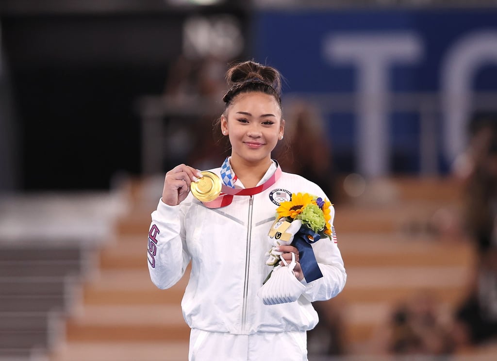 Suni Lee poses during the award ceremony after the artistic gymnastics women’s All-Around final at the Tokyo 2020 Olympic Games in Tokyo, Japan, in July 2021. Photo: Xinhua