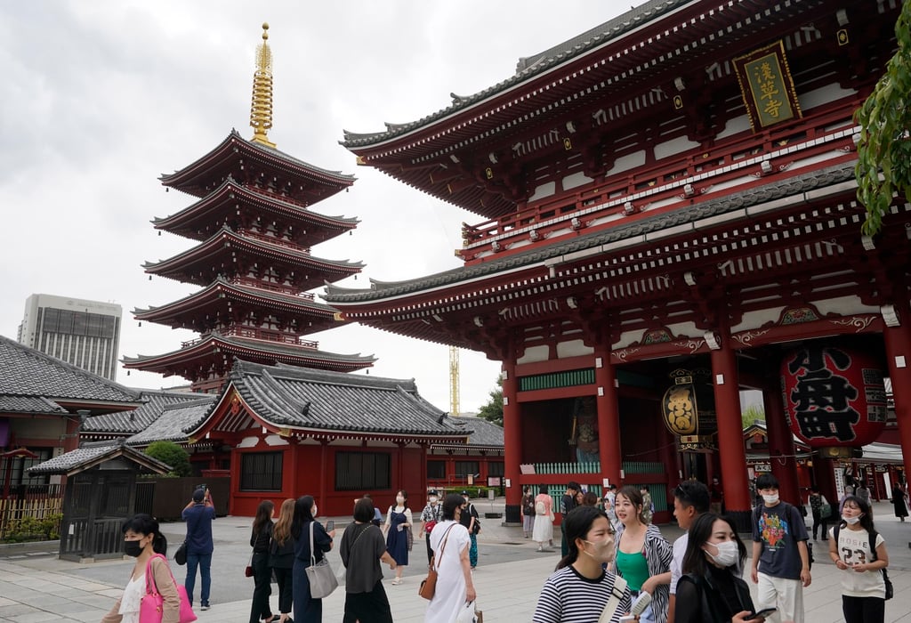 Tourists walk through Sensoji temple at Asakusa in downtown Tokyo. The official to be assigned to the Tokyo embassy will be affiliated with the unit formally called the Office of China Coordination. Photo: EPA-EFE Tourists walk through Sensoji temple at Asakusa in downtown Tokyo. The official to be assigned to the Tokyo embassy will be affiliated with the unit formally called the Office of China Coordination. Photo: EPA-EFE