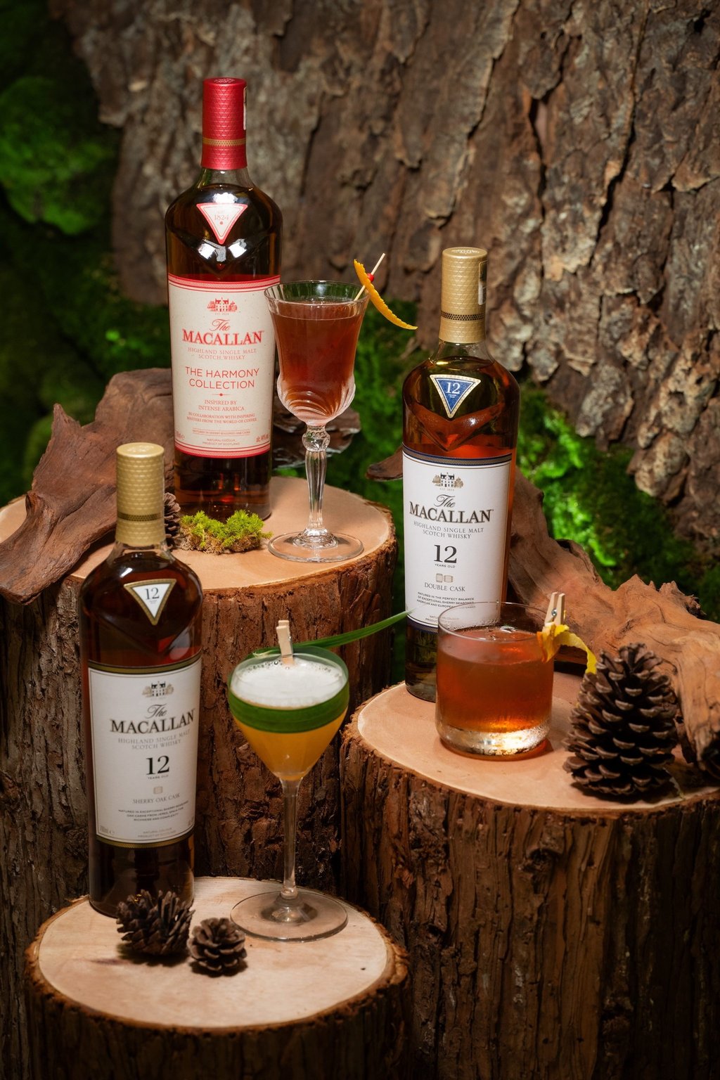 The Macallan King Potion, Rob Roy and Old Fashion cocktails, created to celebrate the 200th anniversary of the opening of the Macallan whisky distillery in Speyside, Scotland. Photo: Galaxy Macau The Macallan King Potion, Rob Roy and Old Fashion cocktails, created to celebrate the 200th anniversary of the opening of the Macallan whisky distillery in Speyside, Scotland. Photo: Galaxy Macau