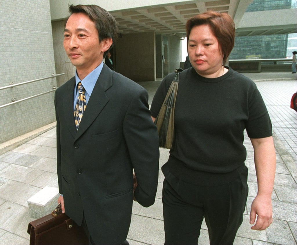 Hung Wai-tak leaves the High Court in Hong Kong with his wife, before sentencing in his rape trial. Photo: SCMP