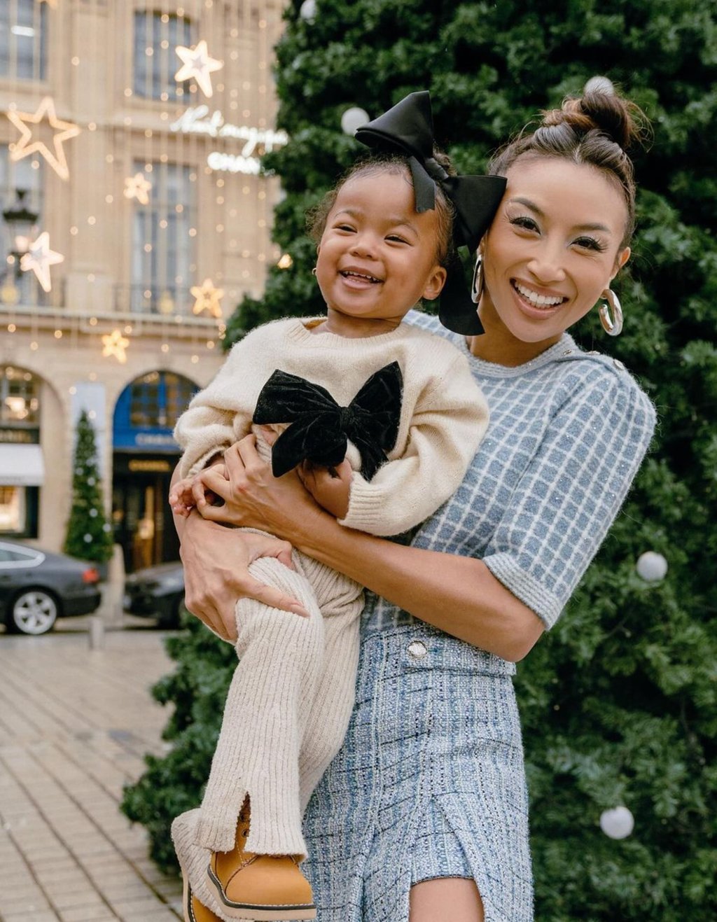 Jeannie Mai with her daughter Monaco. Photo: @thejeanniemai/Instagram