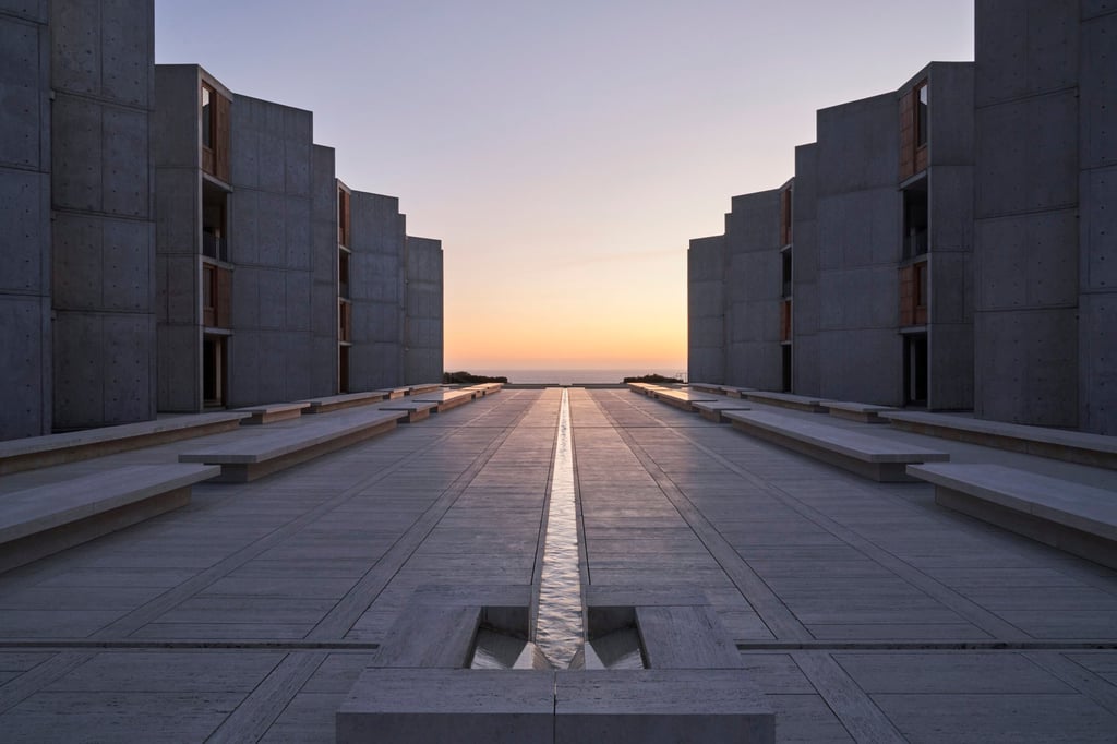 The Salk Institute for Biological Studies overlooking the Pacific Ocean in San Diego was the setting of the Louis Vuitton 2023 cruise show