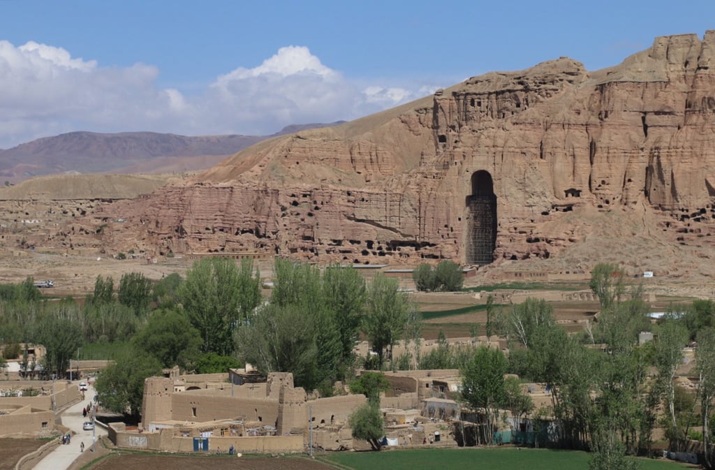 The ruins of a 1,500-year-old Buddha statue in Bamiyan, Afghanistan. Photo: EPA-EFE