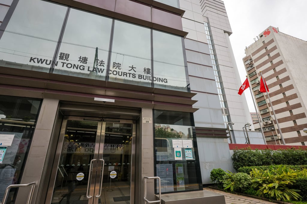 Both of the accused were brought to Kwun Tong Court on Tuesday to face a joint count of criminal damage. Photo: Jelly Tse