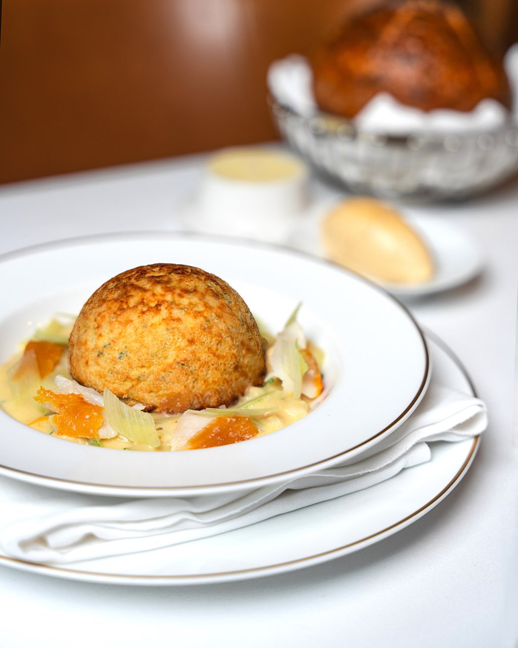 The soufflé Arnold Bennett is Williams’ take on a classic French omelette dish. Photo: Magistracy Dining Room The soufflé Arnold Bennett is Williams’ take on a classic French omelette dish. Photo: Magistracy Dining Room