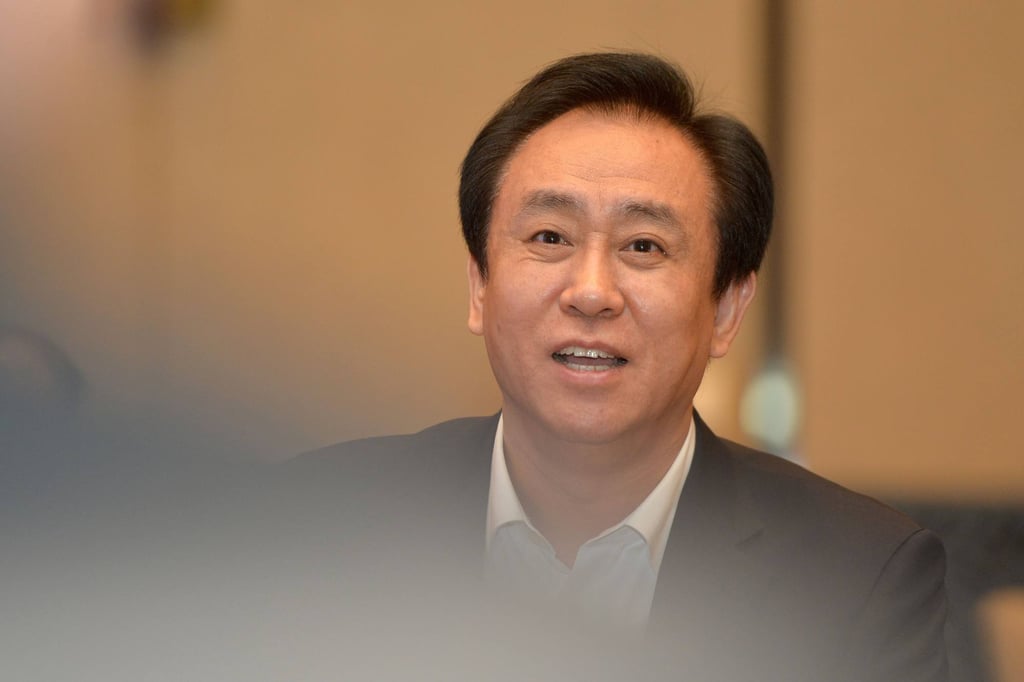 A photo taken on June 5, 2017 shows China Evergrande founder and former chairman Hui Ka-yan, known as Xu Jiayin in mainland China, attending a meeting in Wuhan, in China’s central Hubei province. Photo: AFP A photo taken on June 5, 2017 shows China Evergrande founder and former chairman Hui Ka-yan, known as Xu Jiayin in mainland China, attending a meeting in Wuhan, in China’s central Hubei province. Photo: AFP