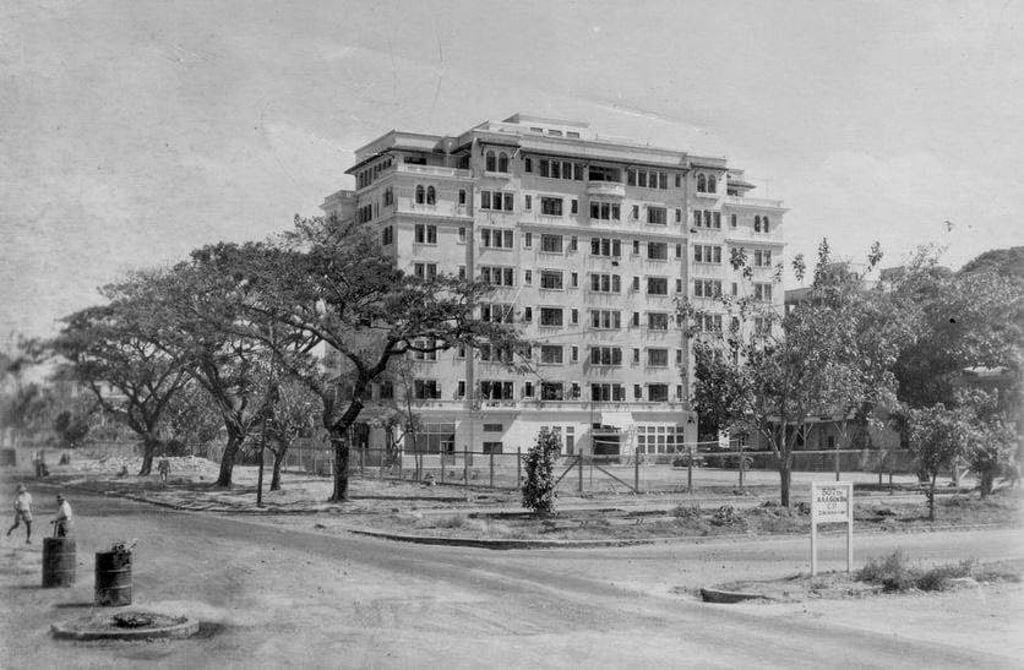 The Admiral Apartments in Manila, the Philippines, in a photo probably taken after World War II.