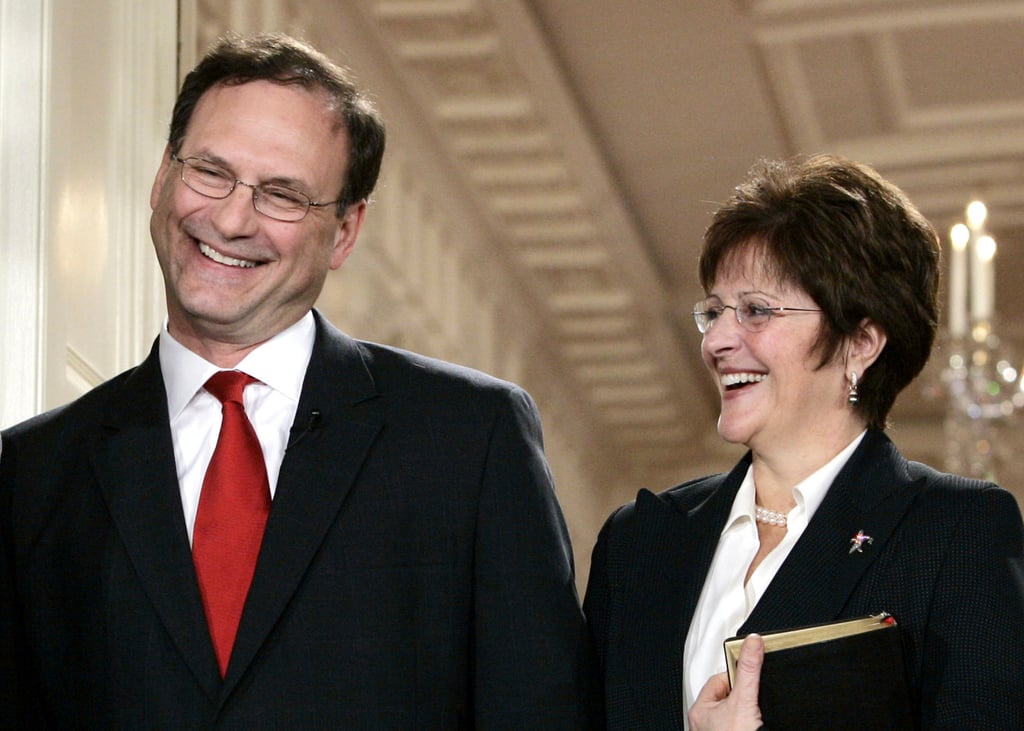 US Supreme Court Justice Samuel Alito and wife Martha-Ann Alito attend his ceremonial swearing-in at the White House in February 2006. Photo: AP US Supreme Court Justice Samuel Alito and wife Martha-Ann Alito attend his ceremonial swearing-in at the White House in February 2006. Photo: AP