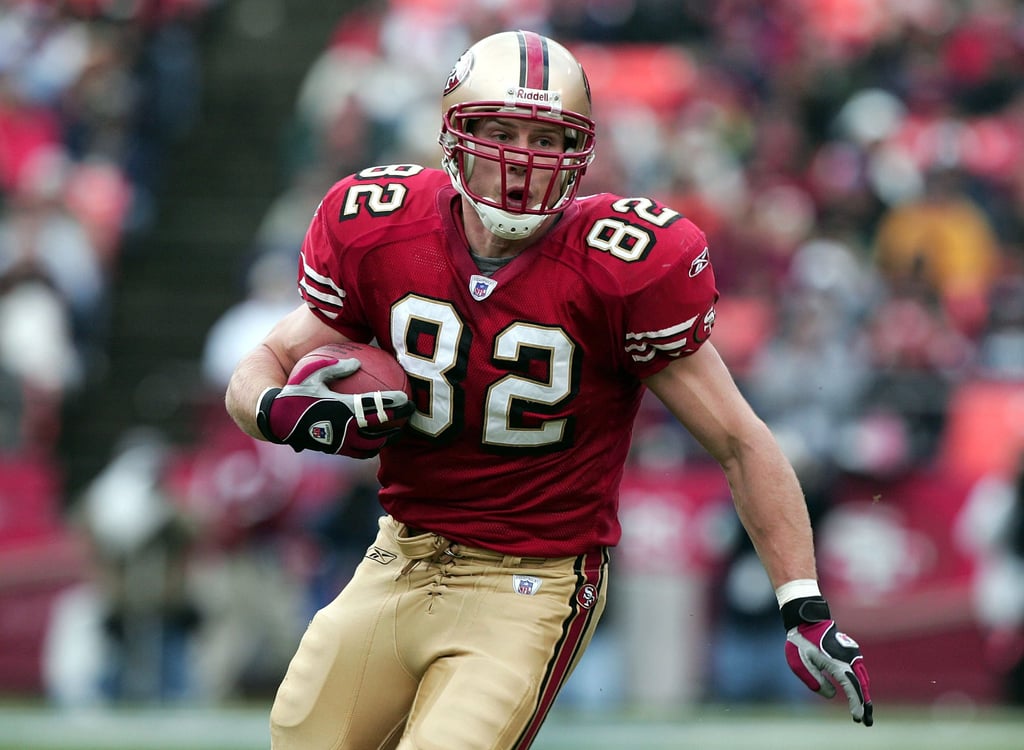 Eric Johnson in his San Francisco 49s uniform in a game in California, in 2004. Photo: Getty Images Eric Johnson in his San Francisco 49s uniform in a game in California, in 2004. Photo: Getty Images